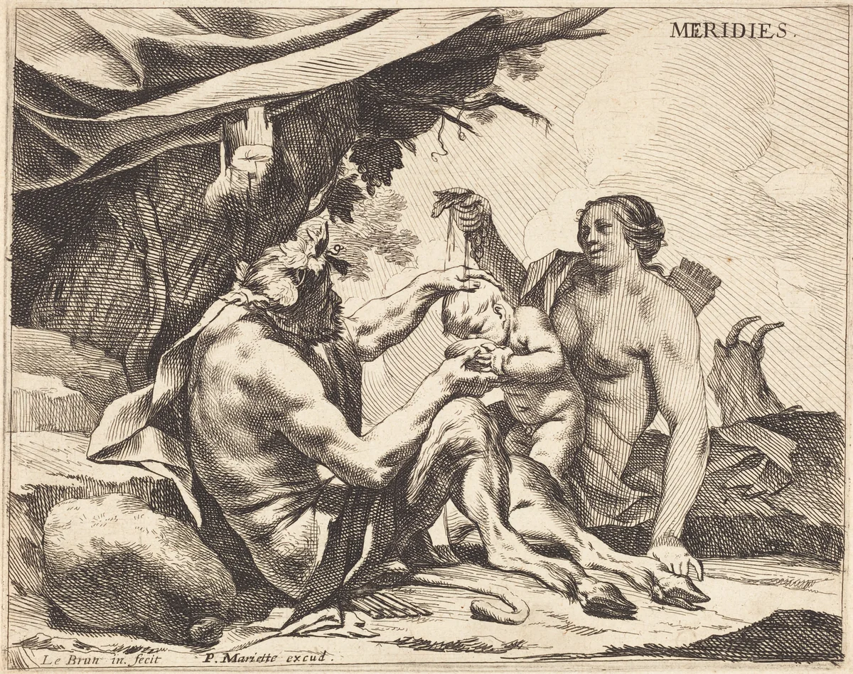 Meridies (Noon) by Charles Le Brun, print, 1640