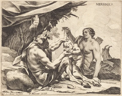 Meridies (Noon) by Charles Le Brun, print, 1640