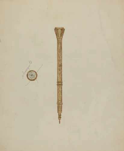 Refillable Pencil by Mary Fitzgerald, index of american design, 1941