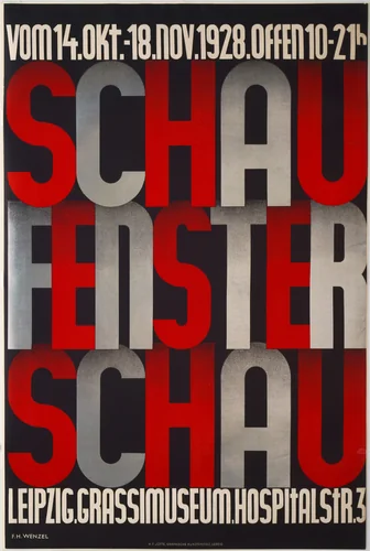 Schaufenster Schau (Window Display Exhibition) by F. H. Wenzel, design, 1928