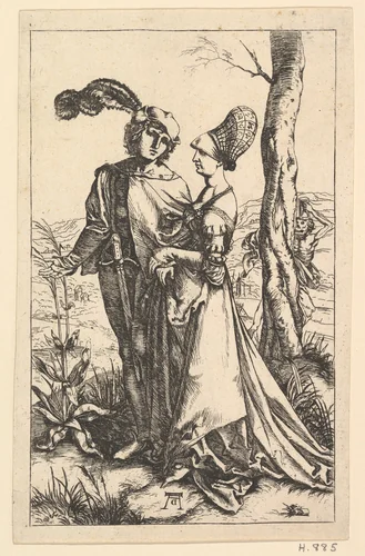 The Promenade (copy) by Albrecht Dürer, print, 1485-1600