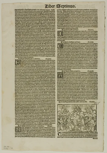 Leaf from Catalogus Sanctorum by Petrus Natalibus, plate 75 from Woodcuts from Books of the XVI Century by Unknown Artist, print, 1542