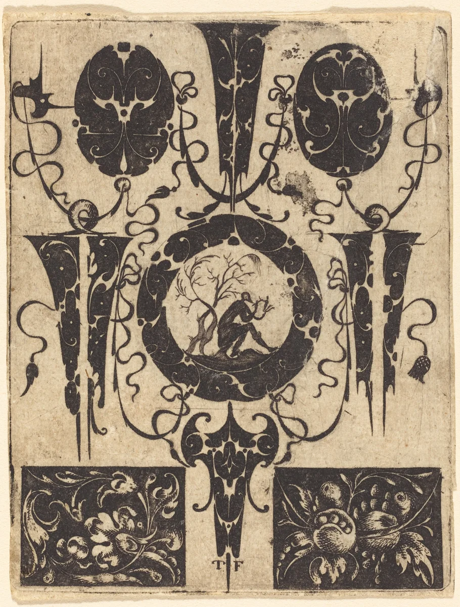 Ornament by Master T.F., print, 1480-1599