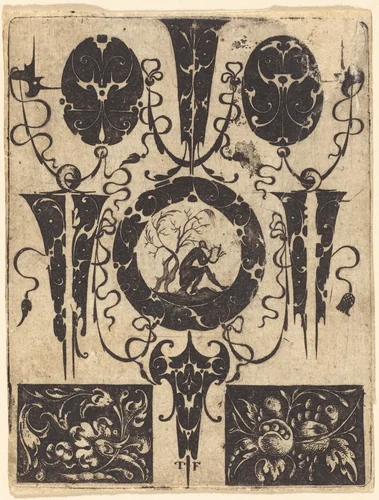 Ornament by Master T.F., print, 1480-1599