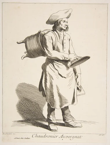 Coppersmith from Auvergne by Anne Claude Philippe de Tubières, print, 1737