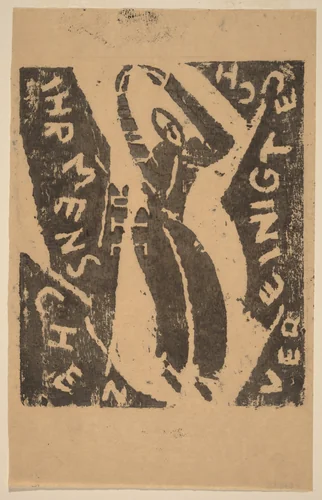 Ihr Menschen Vereinigt Euch by Franz Wilhelm Seiwert, print, 1919-1920