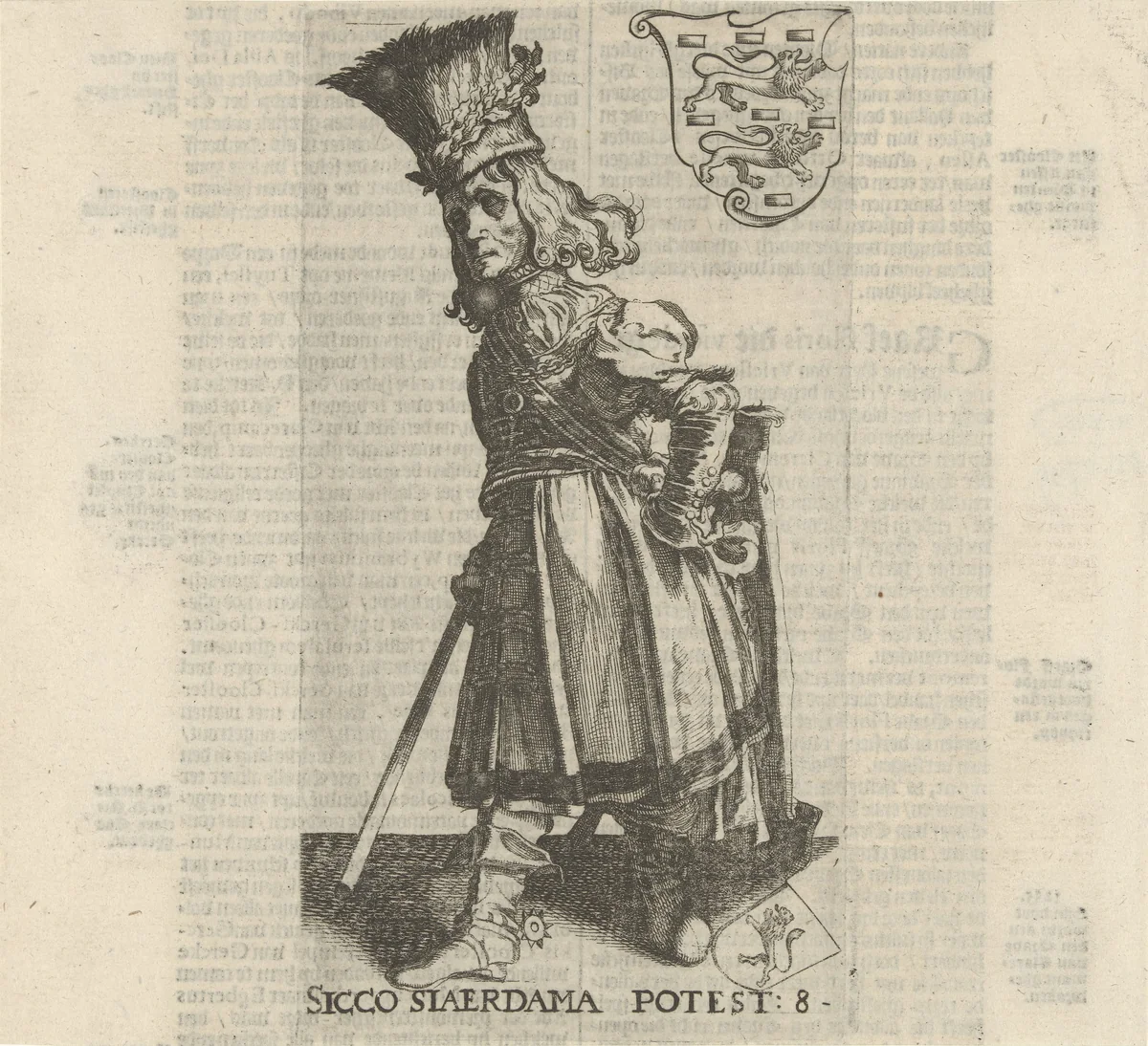 Sicko Sjaerdema by Simon Frisius, print, 1622