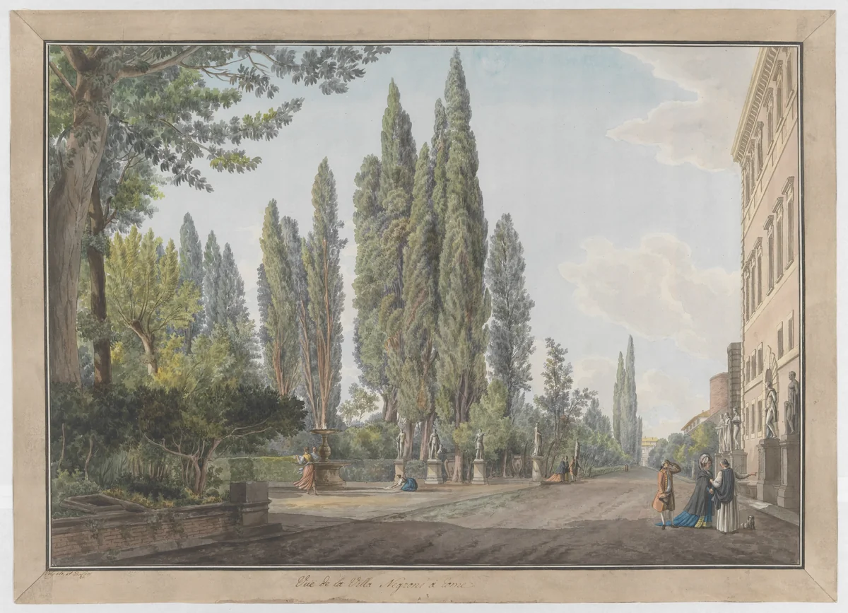 Villa Montalto Negroni by Giovanni Volpato, print, 1775-1785