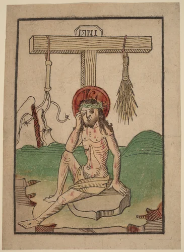 Christ as the Man of Sorrows by Netherlandish 15th Century, print, 1480