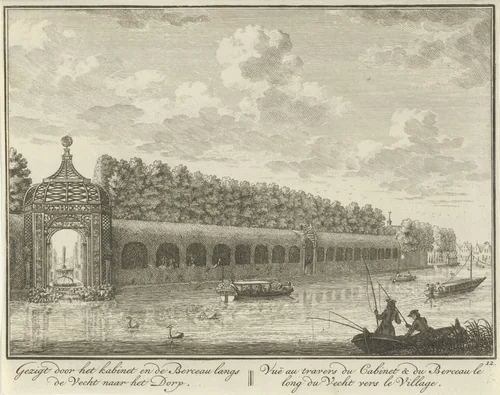 Berceau in de tuin van Huis ter Meer te Maarssen by Hendrik de Leth, print, 1740