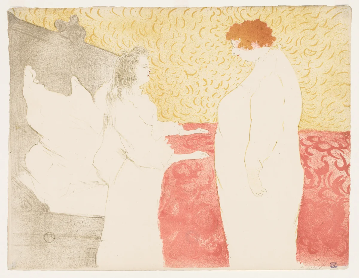 Elles: Woman in Bed by Henri de Toulouse-Lautrec, print, 1896