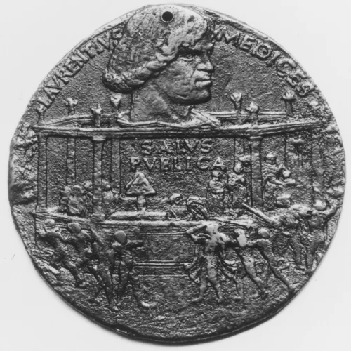 To Commemorate the Pazzi Conspiracy, 1478 by Bertoldo di Giovanni, metalwork, 1478