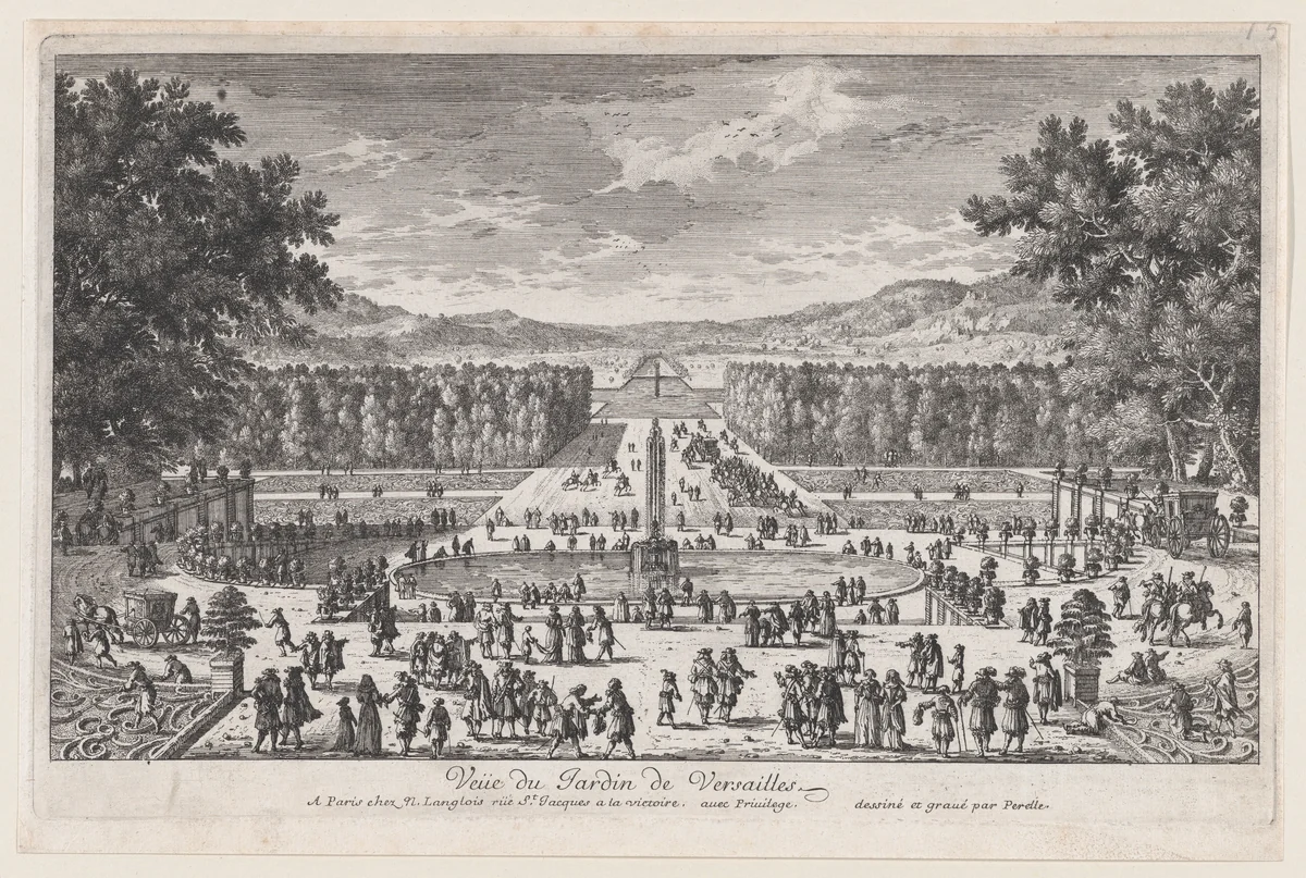 The Garden of Versailles by Adam Perelle, print, 1655-1700