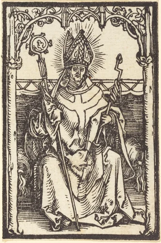 Saint Erasmus by Albrecht Dürer, print, 1500