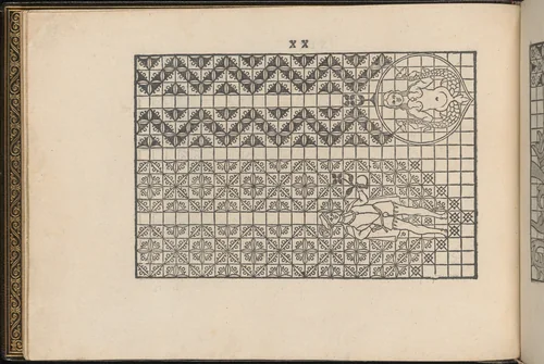 La Vera Perfettione del Disegno di varie sorti di recami, page 10 (verso) by Giovanni Ostaus, book, 1567