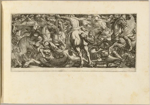 Cavalry Engagement by Antonio Tempesta, print, 1555-1630