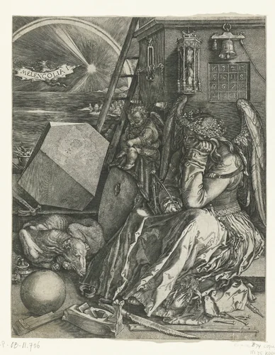 Melancholie by Johannes Wierix, print, 1514