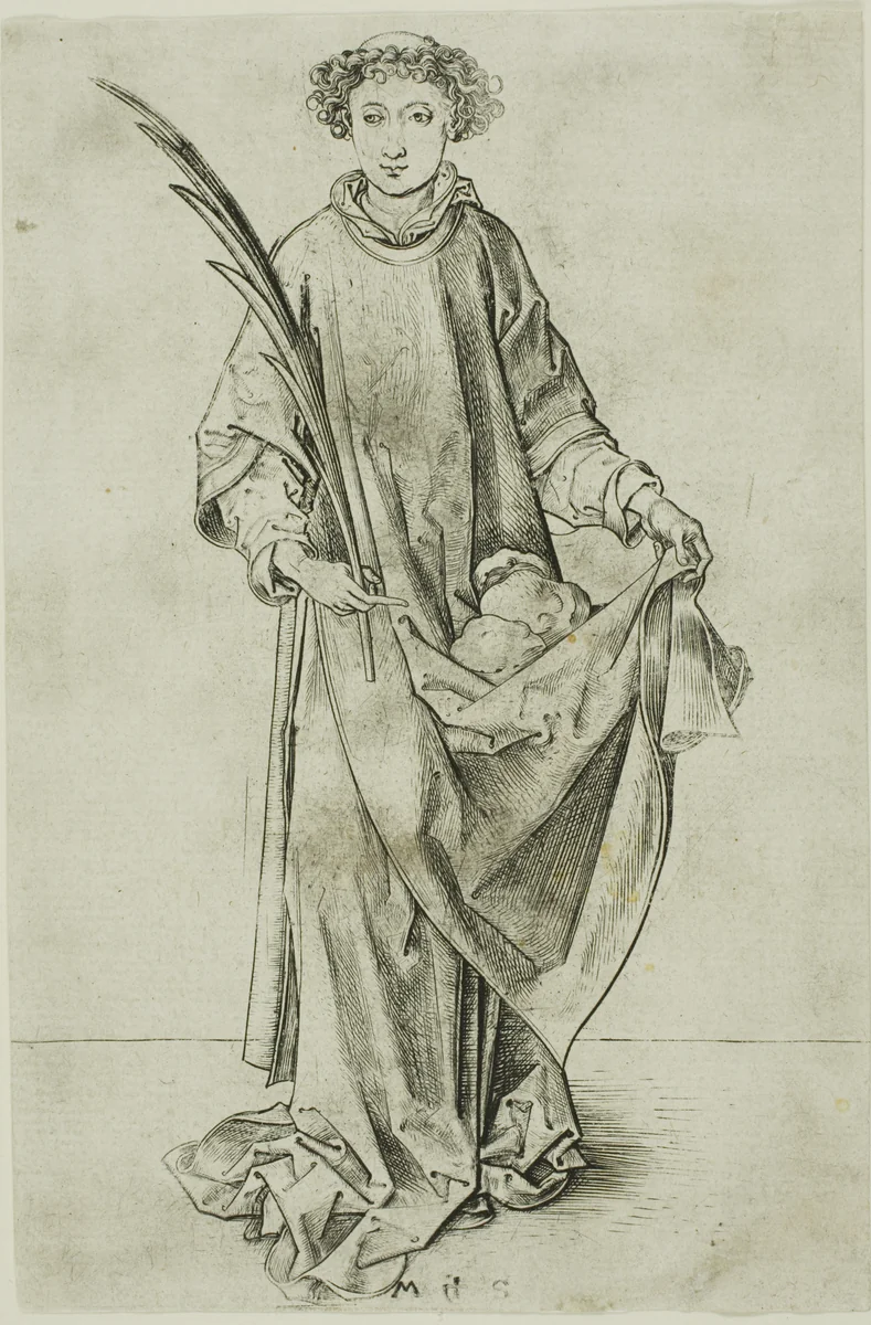 St. Stephen by Martin Schongauer, print, 1450-1491