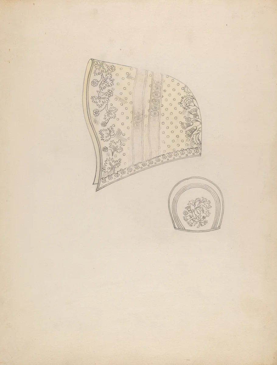 Cap by Jean Peszel, index of american design, 1936