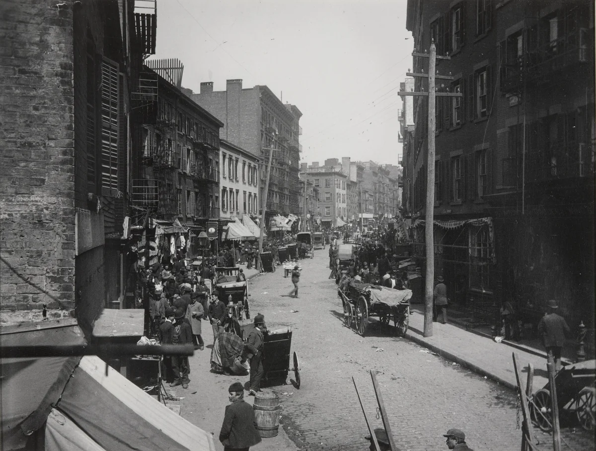 The Bend by Jacob August Riis, photograph, 1889