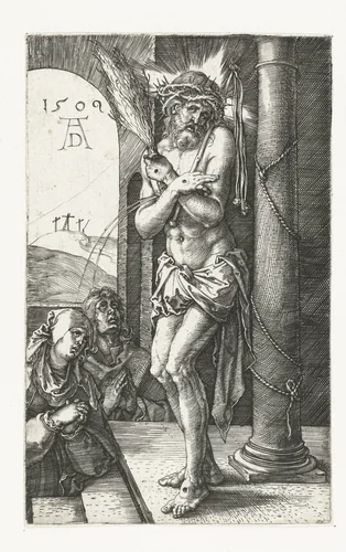 Christus als Man van Smarten bij de zuil by Unknown, print, 1509