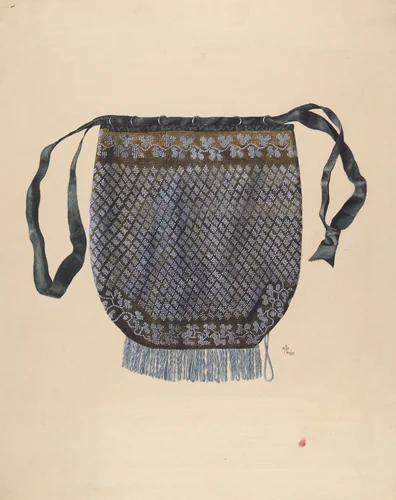 Beaded Bag by Ralph Atkinson, index of american design, 1938