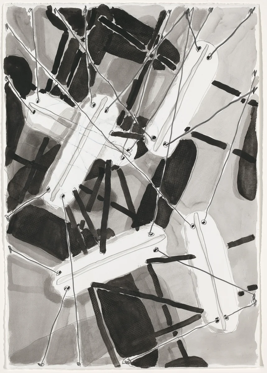 Untitled (Floaters) by Al Taylor, drawing, 1998