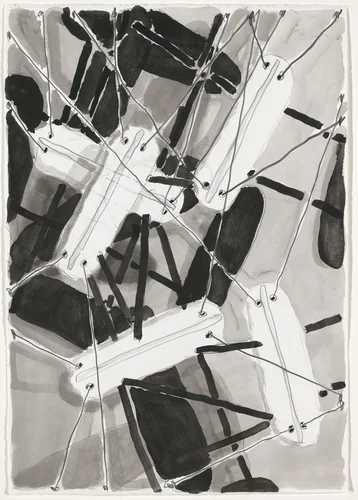 Untitled (Floaters) by Al Taylor, drawing, 1998