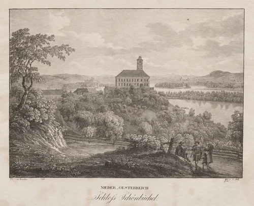 Nieder-oesterreich, Schloss Schöbüchel by Jakob Alt, print