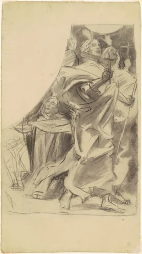 Study for "Triumph of Religion" by John Singer Sargent, drawing, 1903-1916