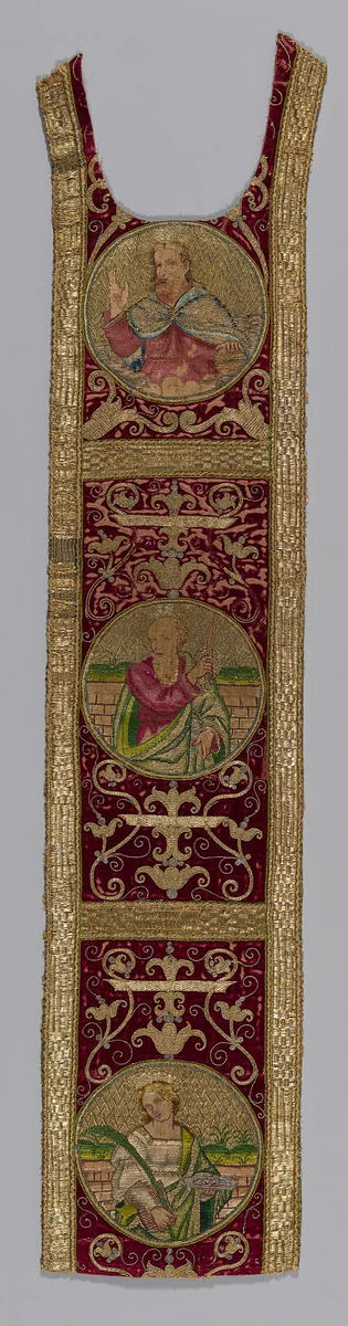 Orphrey Band by Italy, textile, 1601-1700