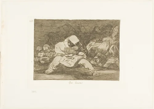What madness!, plate 68 from The Disasters of War by Francisco José de Goya, print, 1815-1820