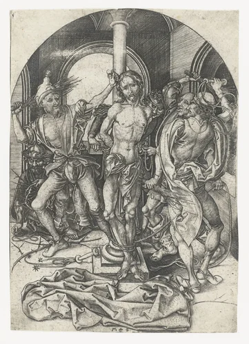De geseling by Unknown, print, 1470-1491