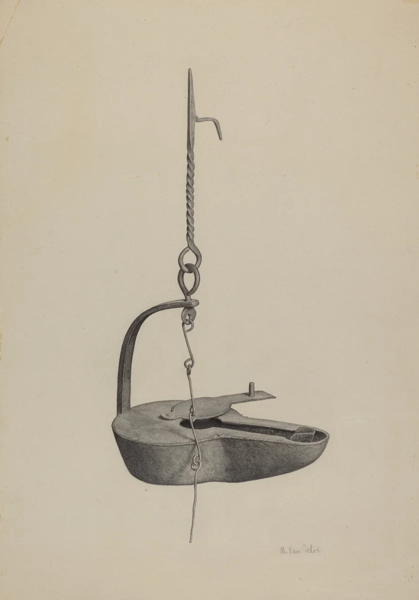 Betty Lamp by Maurice Van Felix, index of american design, 1941