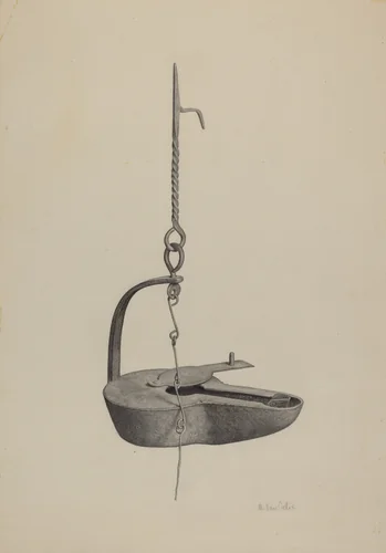 Betty Lamp by Maurice Van Felix, index of american design, 1941