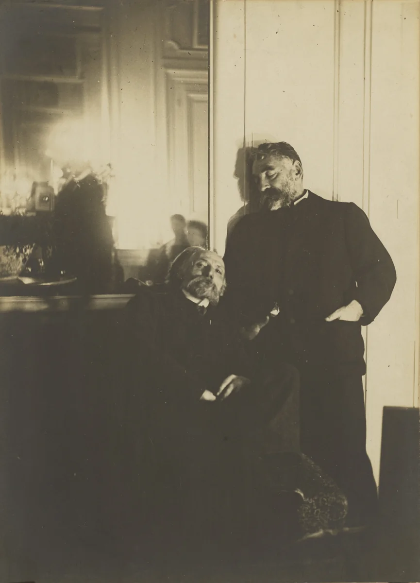 Pierre-Auguste Renoir and Stéphane Mallarmé by Hilaire-Germain-Edgar Degas, photograph, 1895