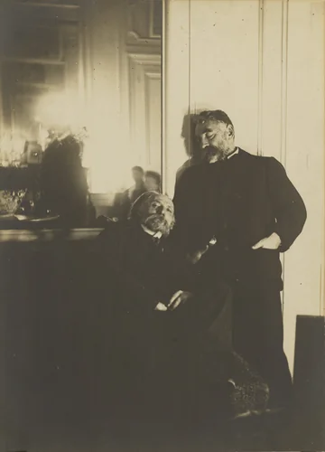 Pierre-Auguste Renoir and Stéphane Mallarmé by Hilaire-Germain-Edgar Degas, photograph, 1895