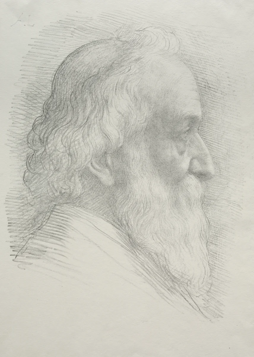 Self-Portrait (10th Plate) by Alphonse Legros, print, 1857-1911