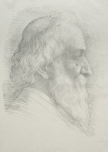 Self-Portrait (10th Plate) by Alphonse Legros, print, 1857-1911
