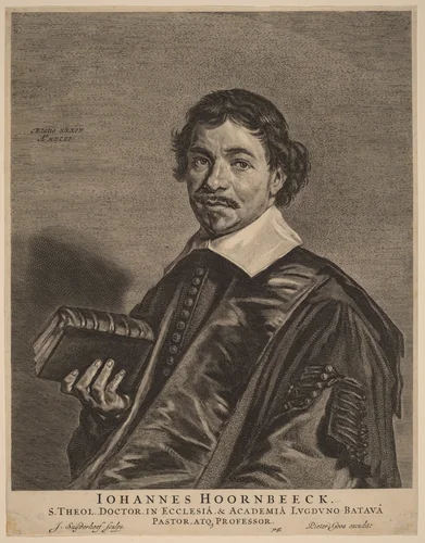 Johannes Hoornbeeck by Jonas Suyderhoff
Frans Hals
Pieter Goos, print, 1651