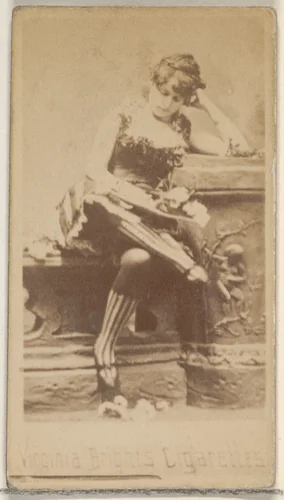 From the Actors and Actresses series (N45, Type 5) for Virginia Brights Cigarettes by Allen & Ginter, photograph, 1885-1891