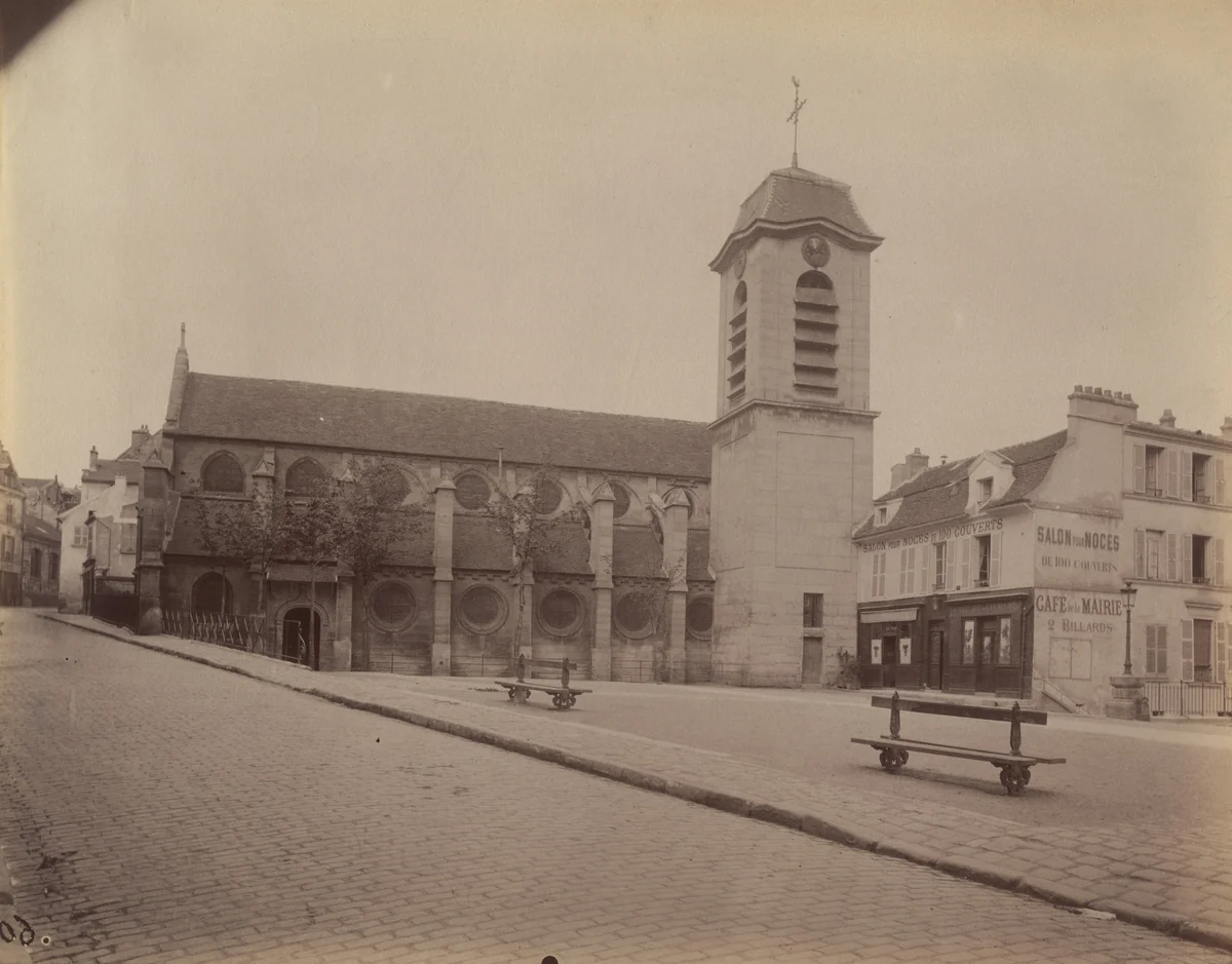 Arcueil-Cachan. Église du Xiiie siècle by Eugène Atget, photograph, 1901