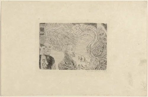 Auto-da-Fé by James Ensor, print, 1893