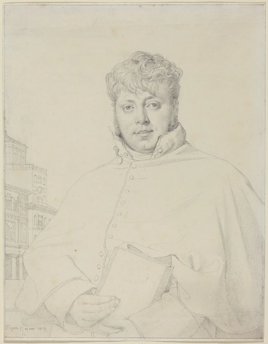 Auguste-Jean-Marie Guénepin by Jean-Auguste-Dominique Ingres, drawing, 1809