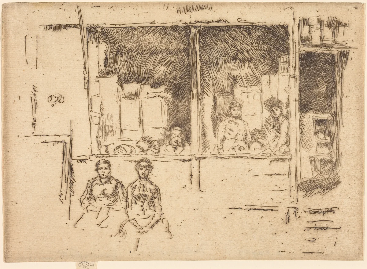 Melon-Shop, Hounsditch by James McNeill Whistler, print, 1886-1888