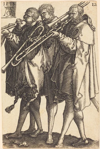 Large Wedding Dancers by Heinrich Aldegrever, print, 1538