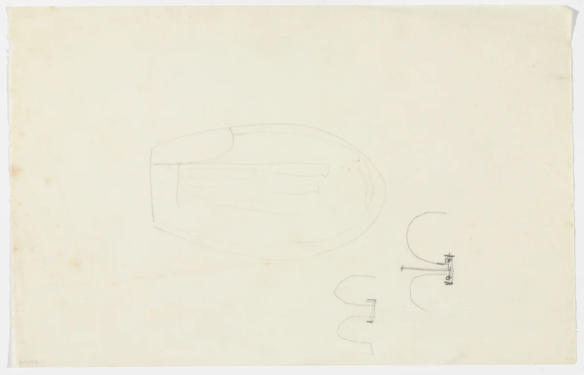 Furniture Joining System Detail (Plan sketches) by Ludwig Mies van der Rohe, mies van der rohe archive, 1926