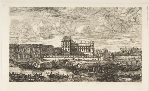 L'Ancien Louvre (The Old Louvre, Paris) by Charles Meryon, print, 1865-1866
