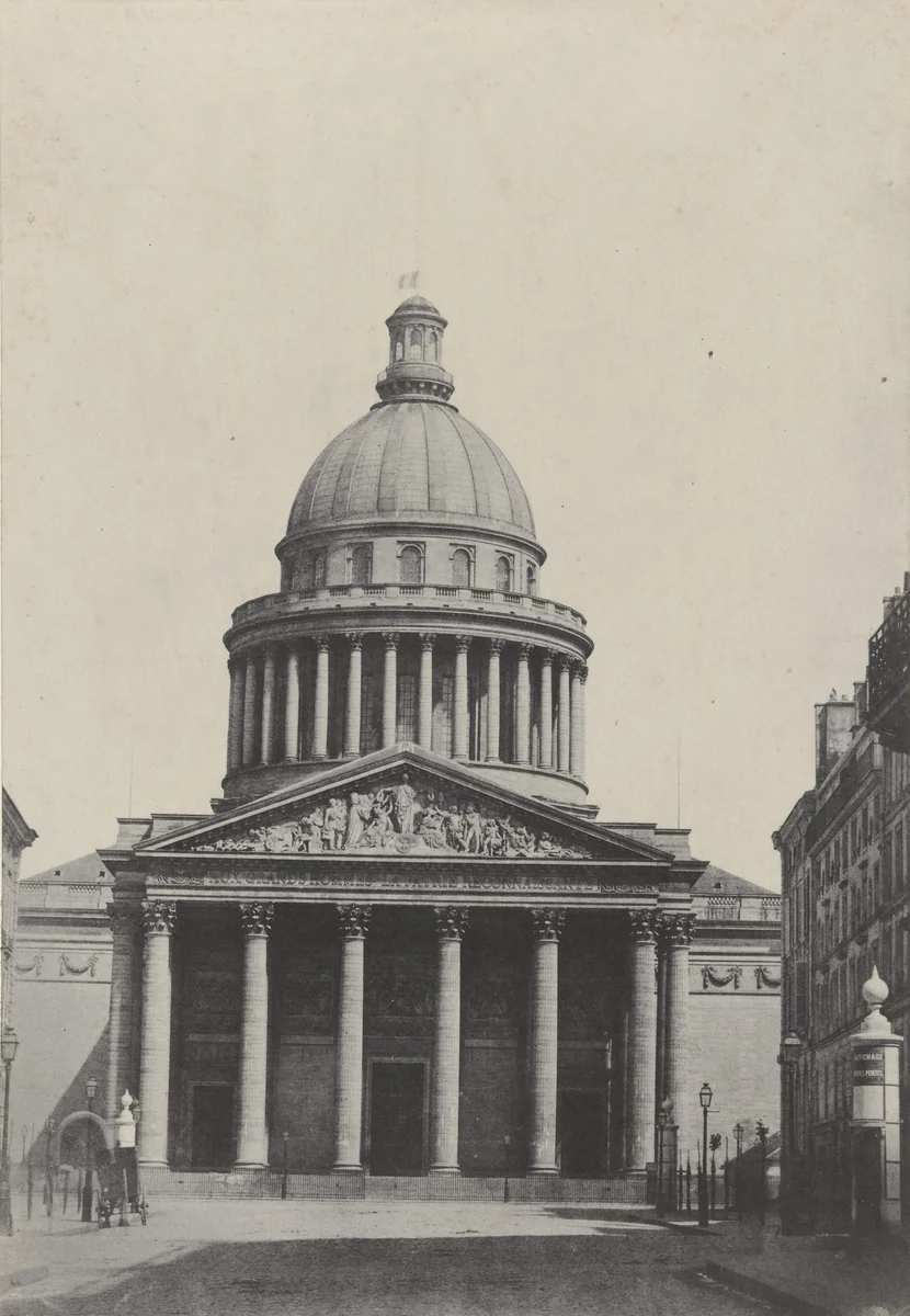 The Pantheon, Paris by Charles Marville, photograph, 1853