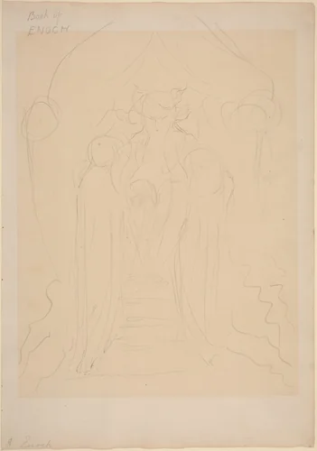 Enoch before the Great Glory by William Blake, drawing, 1824-1827
